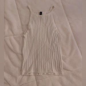 White Halter Top